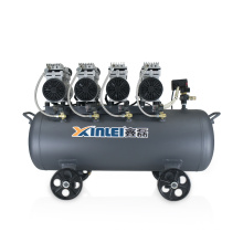 ZBW64-4-100L silent direct drive 4 head oilless piston air compressor